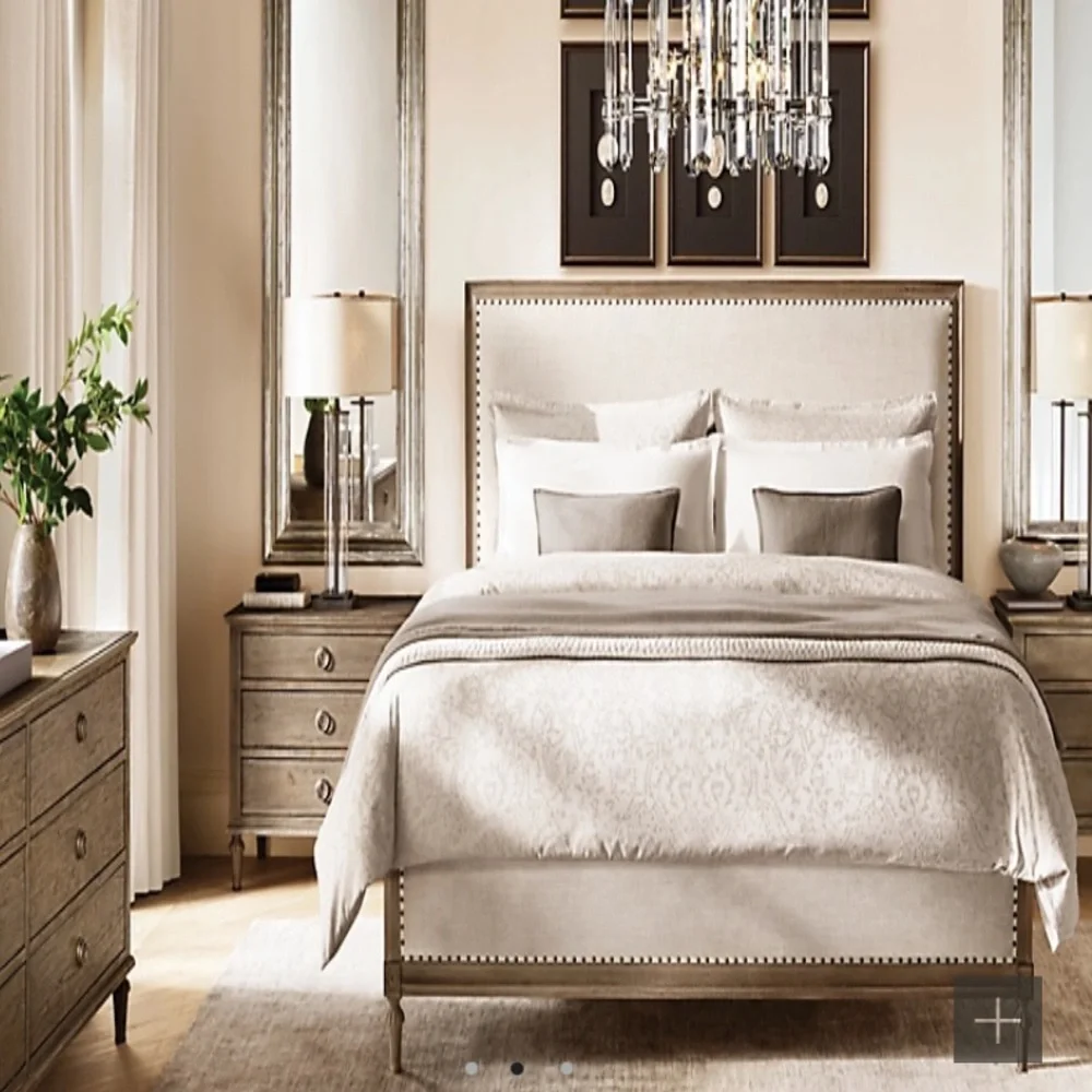 RESTORATION HARDWARE ITALIAN OUSHAK JACQUARD SATEEN BEDDING COLLECTION EURO SHAM